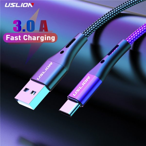 USLION 3.0 A cabo USB Entrada Tipo C e Micro