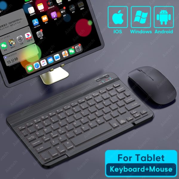 Teclado e Mouse retroiluminados Bluetooth