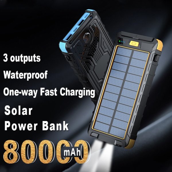 Power Bank Solar 80000mAh