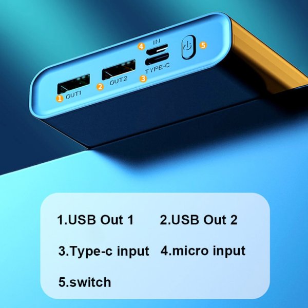 Mini Power Bank 20000mAh  66W carregamento rápido - Image 6